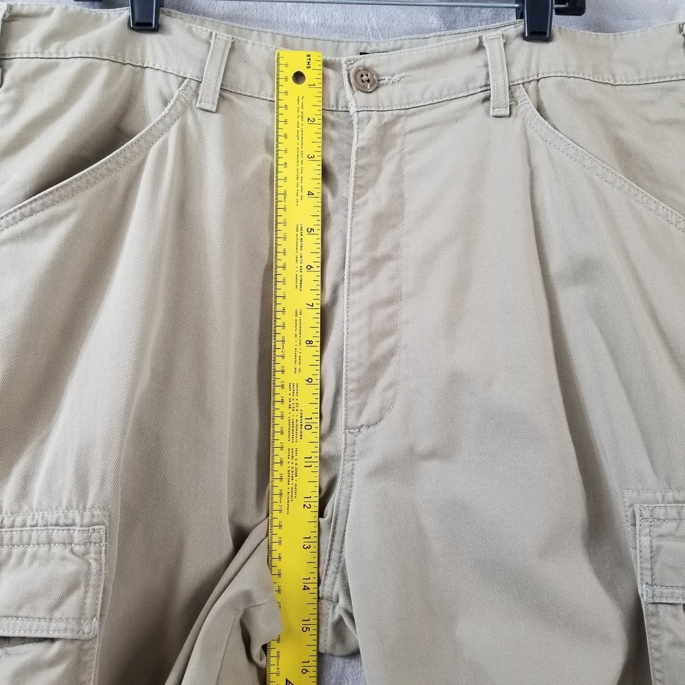 Vintage Polo Jeans Co Cargo Pants Men‎ 39 x 30.5 Beige Military Paratrooper Y2K - Picture 6 of 10